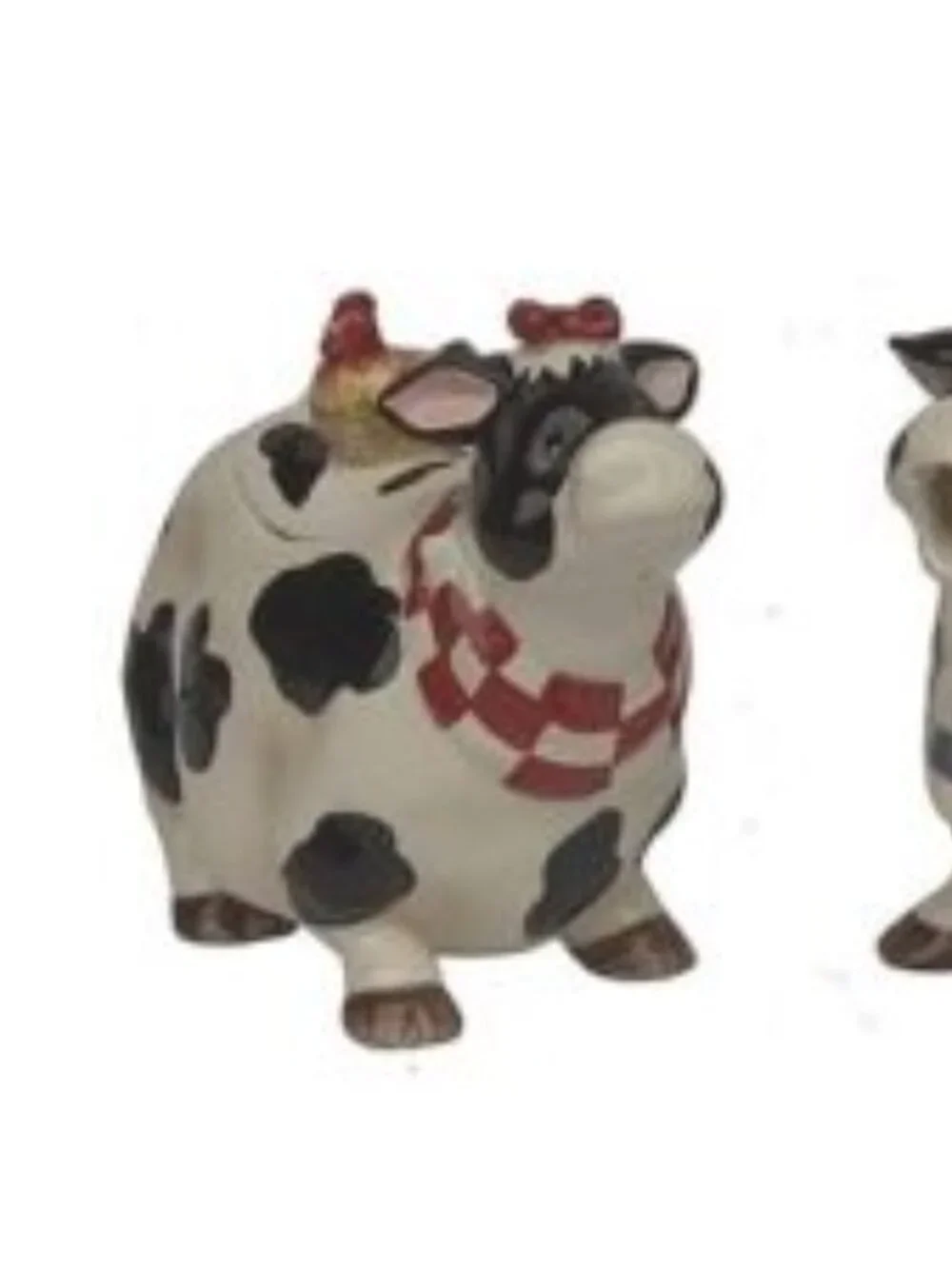BANDANA COW CREAMER AND SUGAR DISH